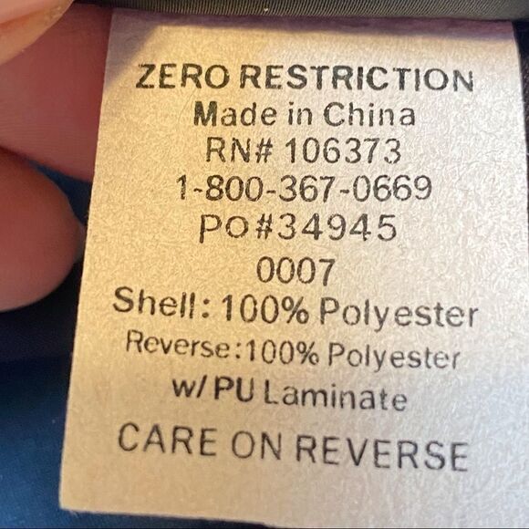 Zero Resistance Dark Blue Half Sleeve 1/4 Zip Water Resistant Pullover Size Med - Picture 7 of 13